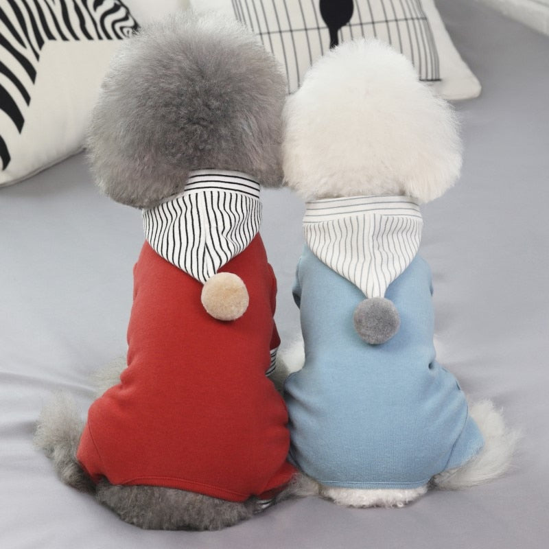 Jumpsuits With Furry Ball Hat